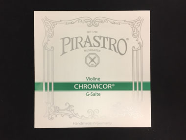 【ネコポス発送】ヴァイオリン弦 Chromcor（クロムコア） G線 4/4 在庫限り旧価格