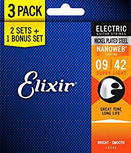 Elixir 16540 Bonus Pack - Electric Super Light 09-42 (12002 × 3Set) エリクサー