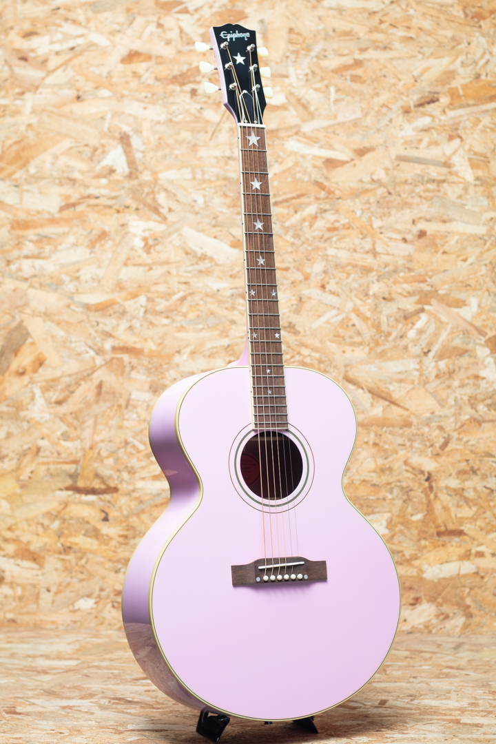 Epiphone Inspired by Gibson Custom J-180 LS Pink エピフォン サブ画像1