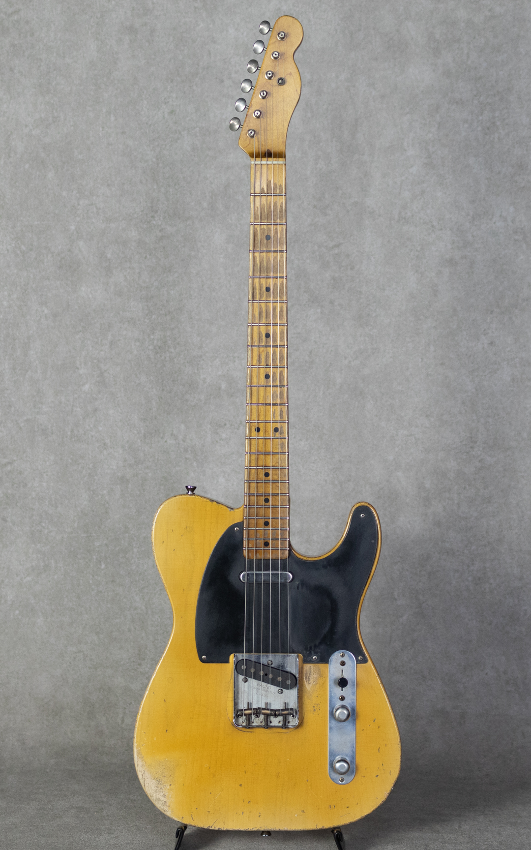 Nacho Guitars 1950-1952 Blackguard #2035 Heavy Aging Butterscotch Blonde Soft V Neck ナチョ・ギターズ サブ画像1