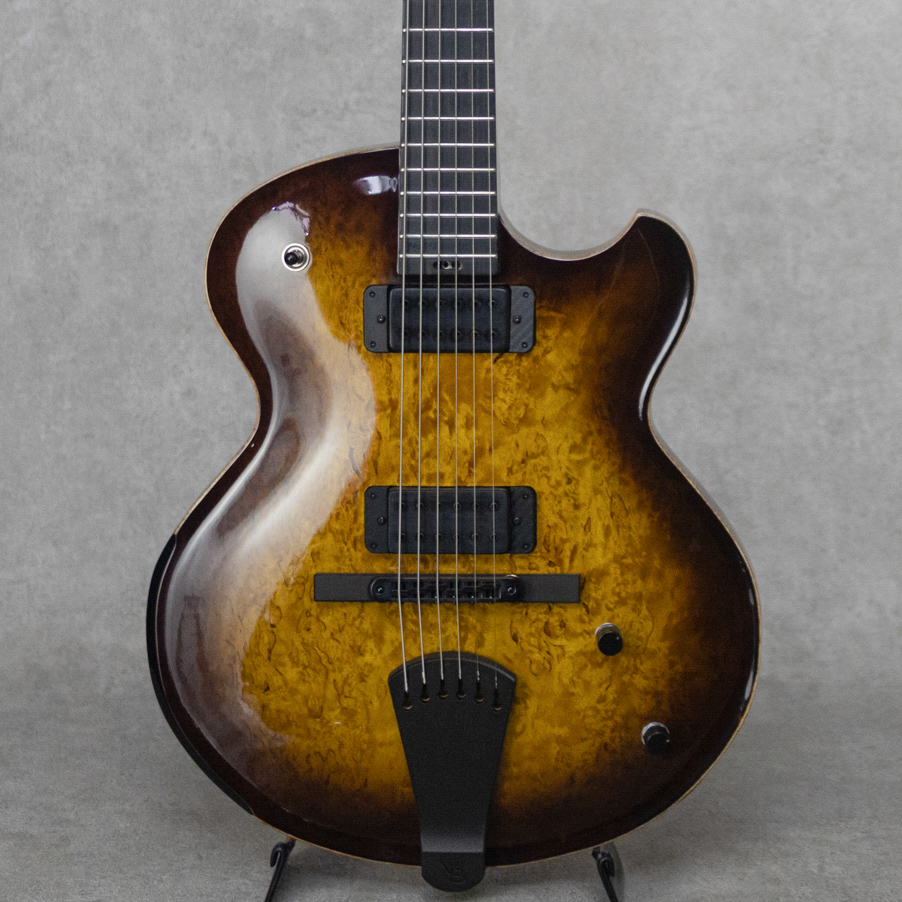 Model 14 Chambered Semi Hollow Tabacco Burst with High Gloss Topcort