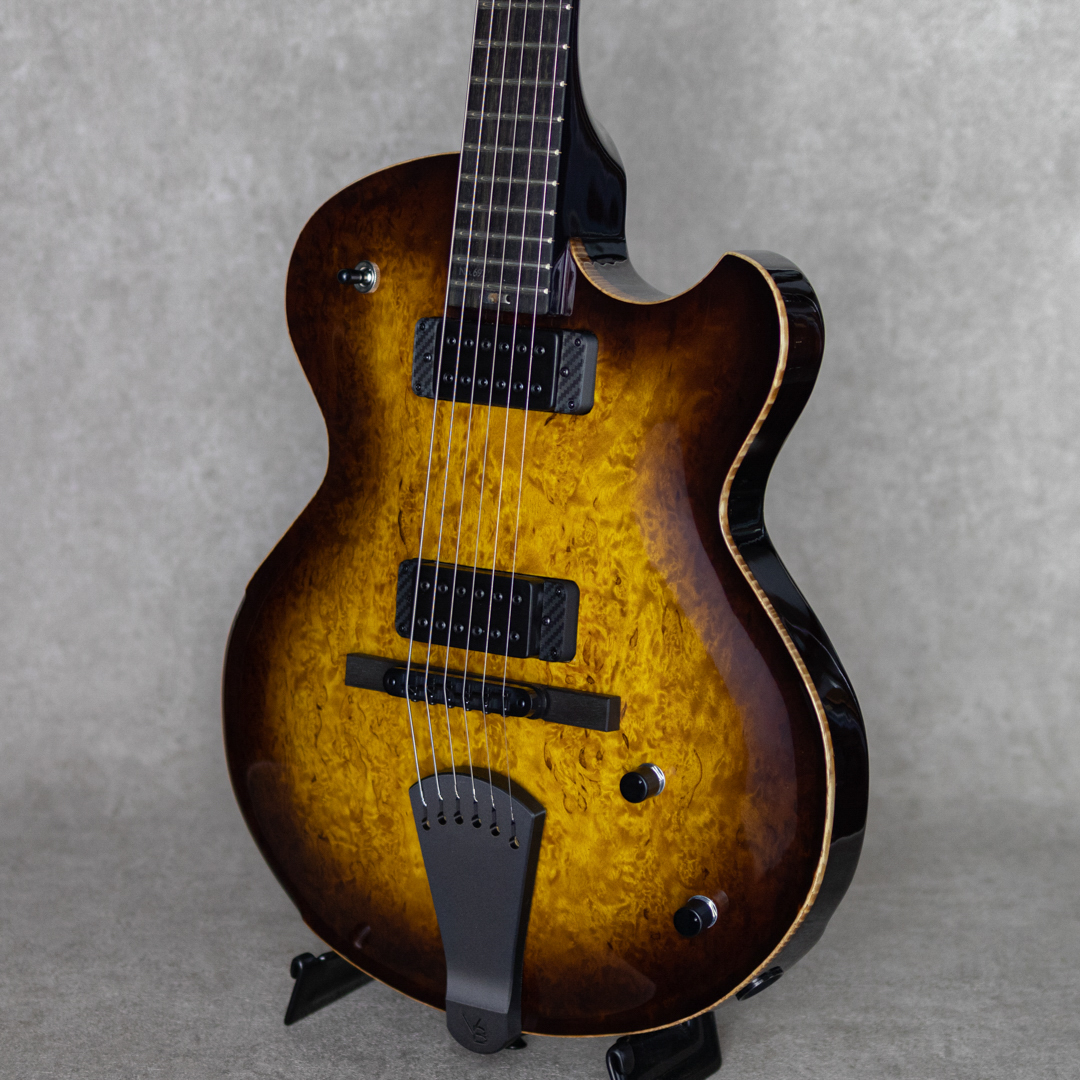 Victor Baker Guitars Model 14 Chambered Semi Hollow Tabacco Burst with High Gloss Topcort ヴィクター ベイカー サブ画像4