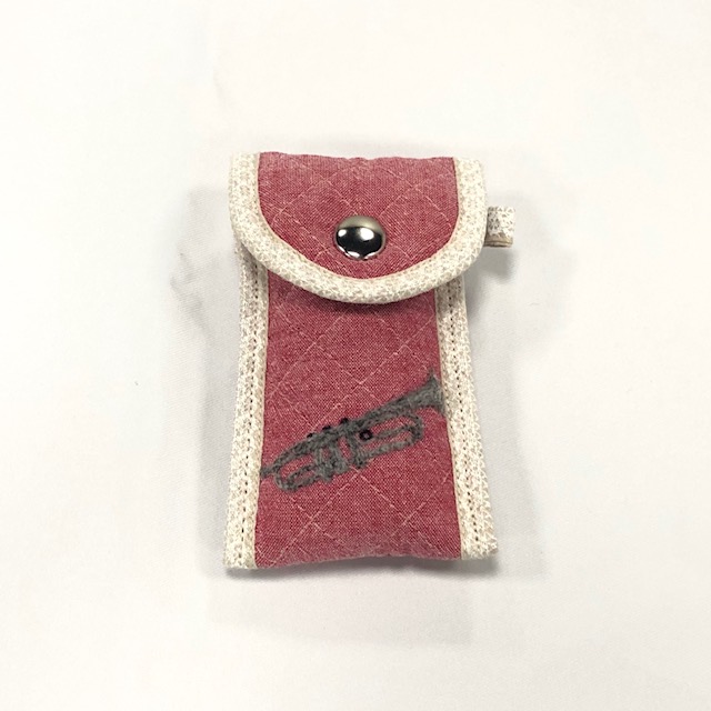 HAYASHI トランペットマウスピースポーチ　羊毛フェルト刺繍入り ハヤシ サブ画像6