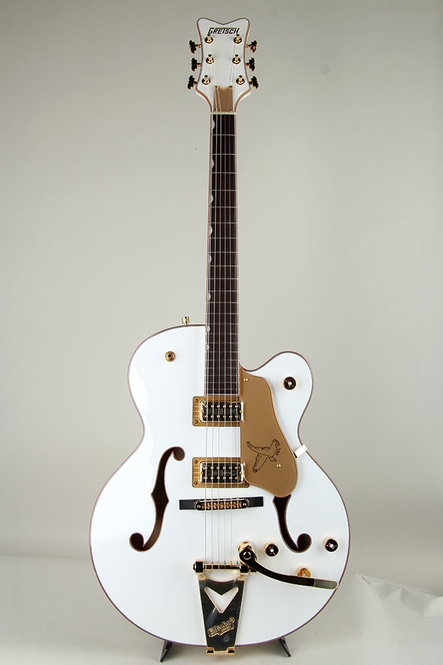Synchromatic Falcon Hollow Body Single-Cut with Bigsby Ebony Snowcrest White【S/N CYGC25060197】