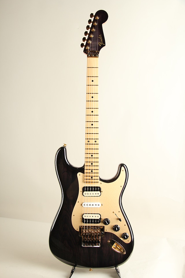 Custom Stratocaster HSH Floyd Rose NOS / Ebony Transparent