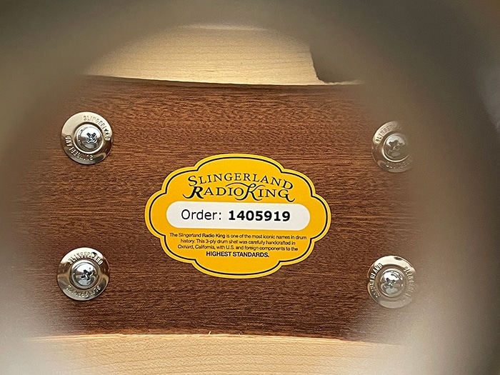 SLFP6514SSK016 / Radio King Artist Snare Drum White Marine Pearl 14×6.5