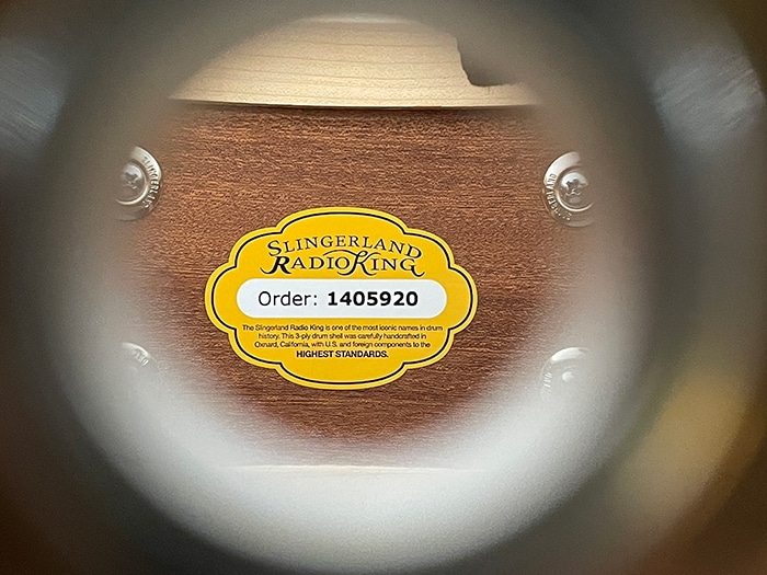 SLFP6514SSK069 / Radio King Artist Snare Drum Black Diamond Pearl 14×6.5