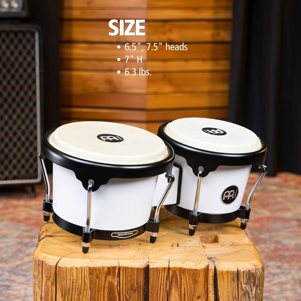 MEINL Percussion マイネル ボンゴ Journey Series Bongo HB50WH 【国内正規品】