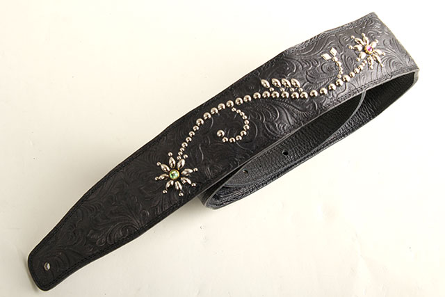 Studs Strap"Margaret" G-Premium Engrave Black