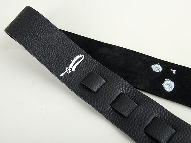 ねこ刺繍ストラップ LITE ラリマー