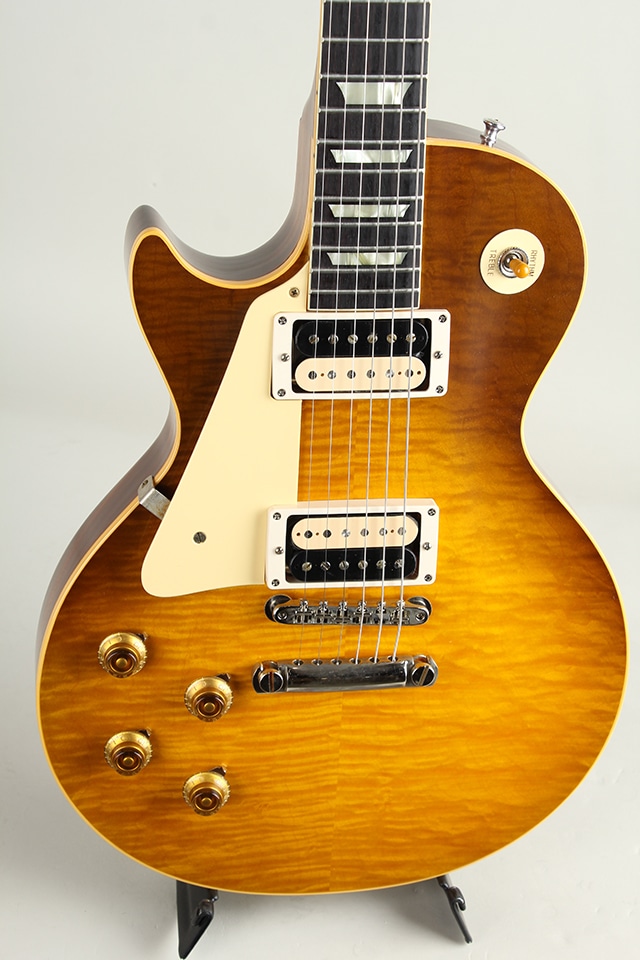 1959 Les Paul Standard Reissue Left Hand VOS Hand Select Top Green Lemon Fade #953493