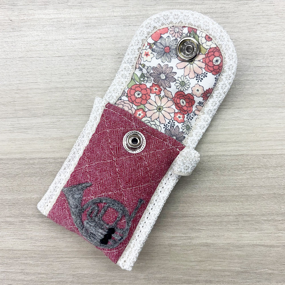 マウスピースポーチ フレンチホルン用 レッド レッド Wind Forest