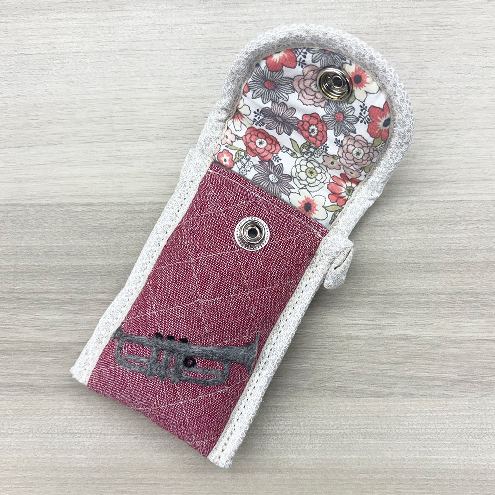 マウスピースポーチ トランペット用 レッド レッド Wind Forest