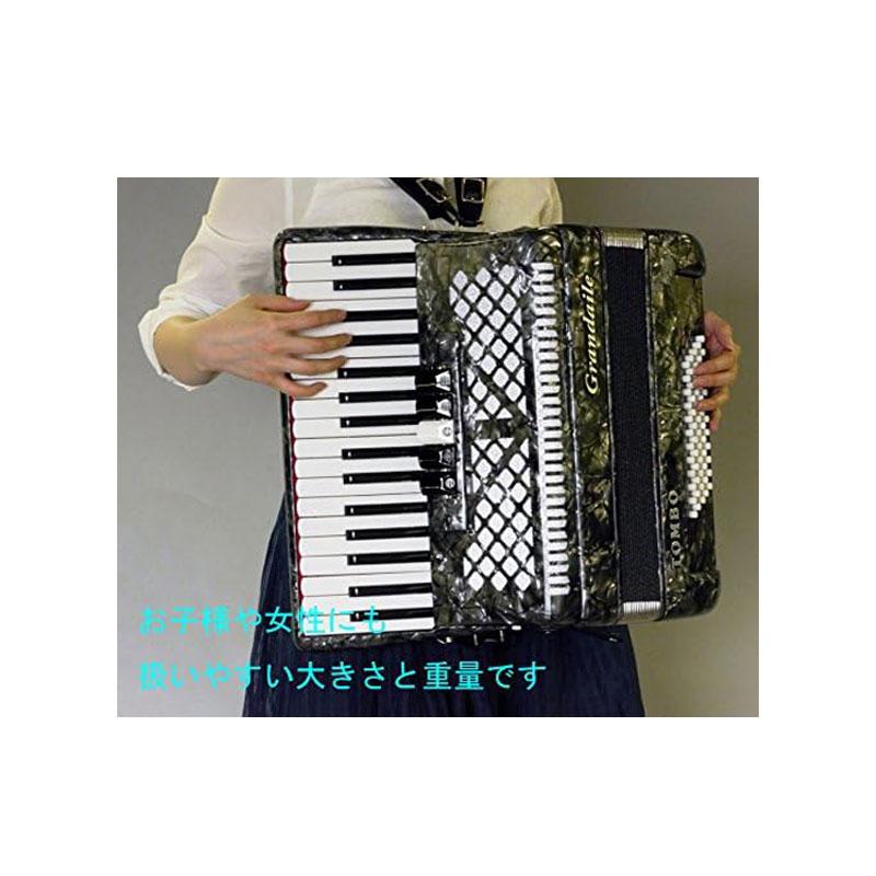 TOMBO GT-60B トンボ アコーディオン Grandaile コスモグレーパール 34鍵 グランデール オリジナルクロスプレゼント【取り寄せ商品】