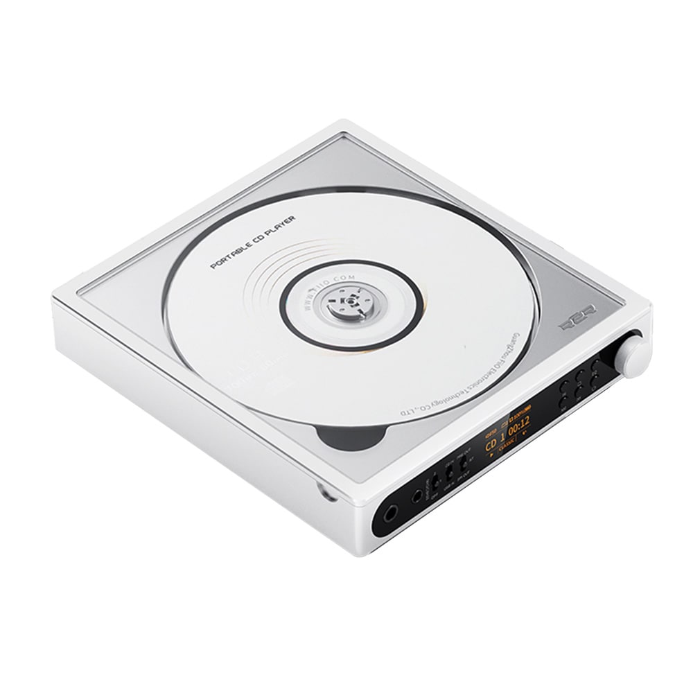 FIIO CDプレーヤー DM15 R2R ホワイト + 専用PUレザーケース NEST-DM15 R2R ブラック セット 《ロゴ入りクロスプレゼント》 ホワイト/ブラック DZONE