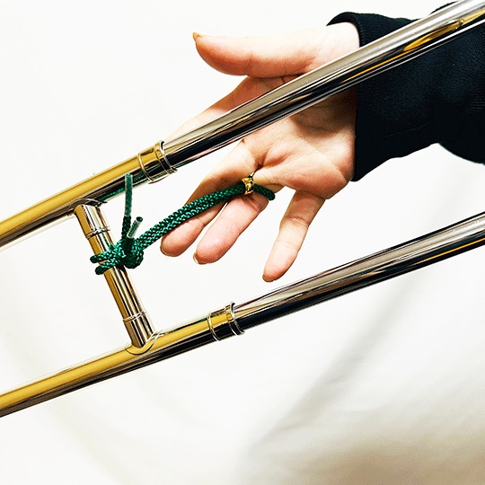 トロンボーンスライド用ストラップ 7ポジトド君 オレンジ/ブラックニッケル ブラックニッケル Low Brass Center