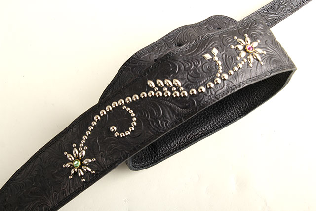 Studs Strap"Margaret" G-Premium Engrave Black