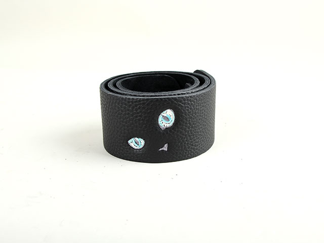 ねこ刺繍ストラップ LITE ラリマー