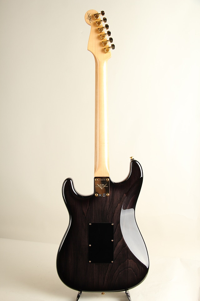 Custom Stratocaster HSH Floyd Rose NOS / Ebony Transparent