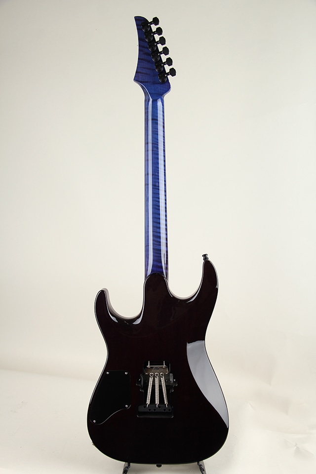 Set Neck Carve Top 1pcs Figured Maple African Mahogany H/S/H Trans Blue 2022