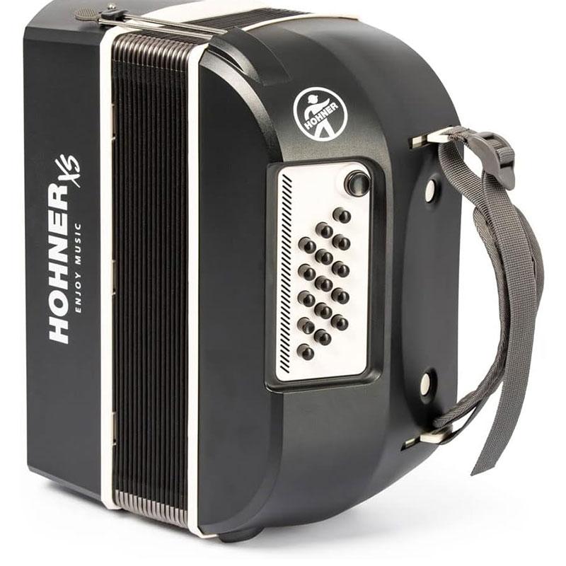 HOHNER ハンディ アコーディオン XS ダークグレー & ホワイト ボタンキー 21ボタン ホーナー オリジナルクロスプレゼント 【取り寄せ商品】