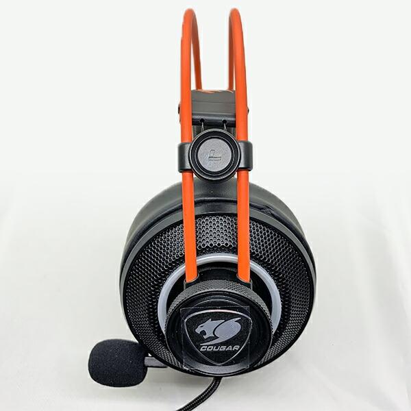 《中古品》COUGAR IMMERSA PRO TI CGR-U50MB-710 + BUNKER S ゲーミングヘッドセット ヘッドホンスタンド セット