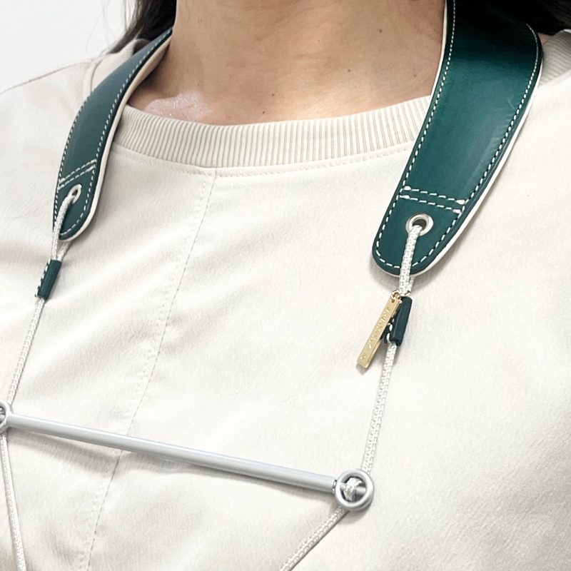 ブレステイキングサックスストラップ三木楽器200周年限定カラー【オーシャンブルー×ホワイト Lサイズ】 ホワイト L Wind Forest