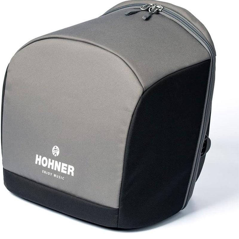 HOHNER ハンディ アコーディオン XS ダークグレー & ホワイト ピアノキー 21鍵 ホーナー オリジナルクロスプレゼント 【取り寄せ商品】