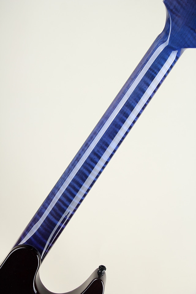 Set Neck Carve Top 1pcs Figured Maple African Mahogany H/S/H Trans Blue 2022