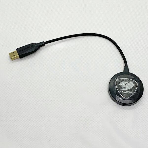 《中古品》COUGAR IMMERSA PRO TI CGR-U50MB-710 + BUNKER S ゲーミングヘッドセット ヘッドホンスタンド セット