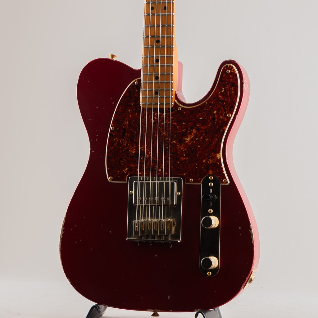 MBS Custom Humbacker Esquire Journeyman Relic/Firemist Red by Jason Smith