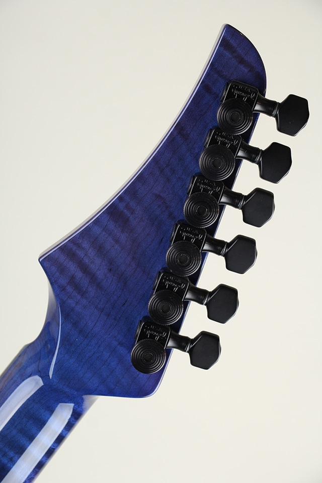 Set Neck Carve Top 1pcs Figured Maple African Mahogany H/S/H Trans Blue 2022