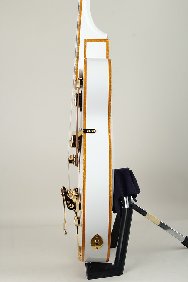 Synchromatic Falcon Hollow Body Single-Cut with Bigsby Ebony Snowcrest White【S/N CYGC25060197】