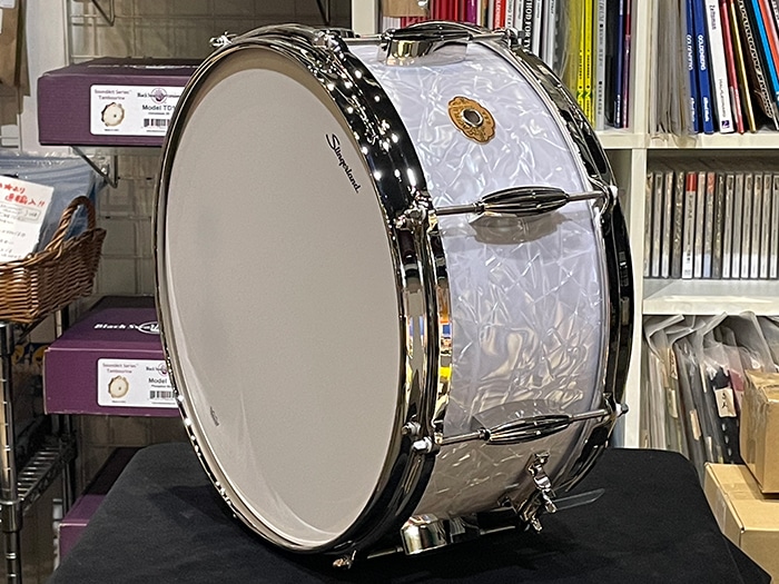 SLFP6514SSK016 / Radio King Artist Snare Drum White Marine Pearl 14×6.5