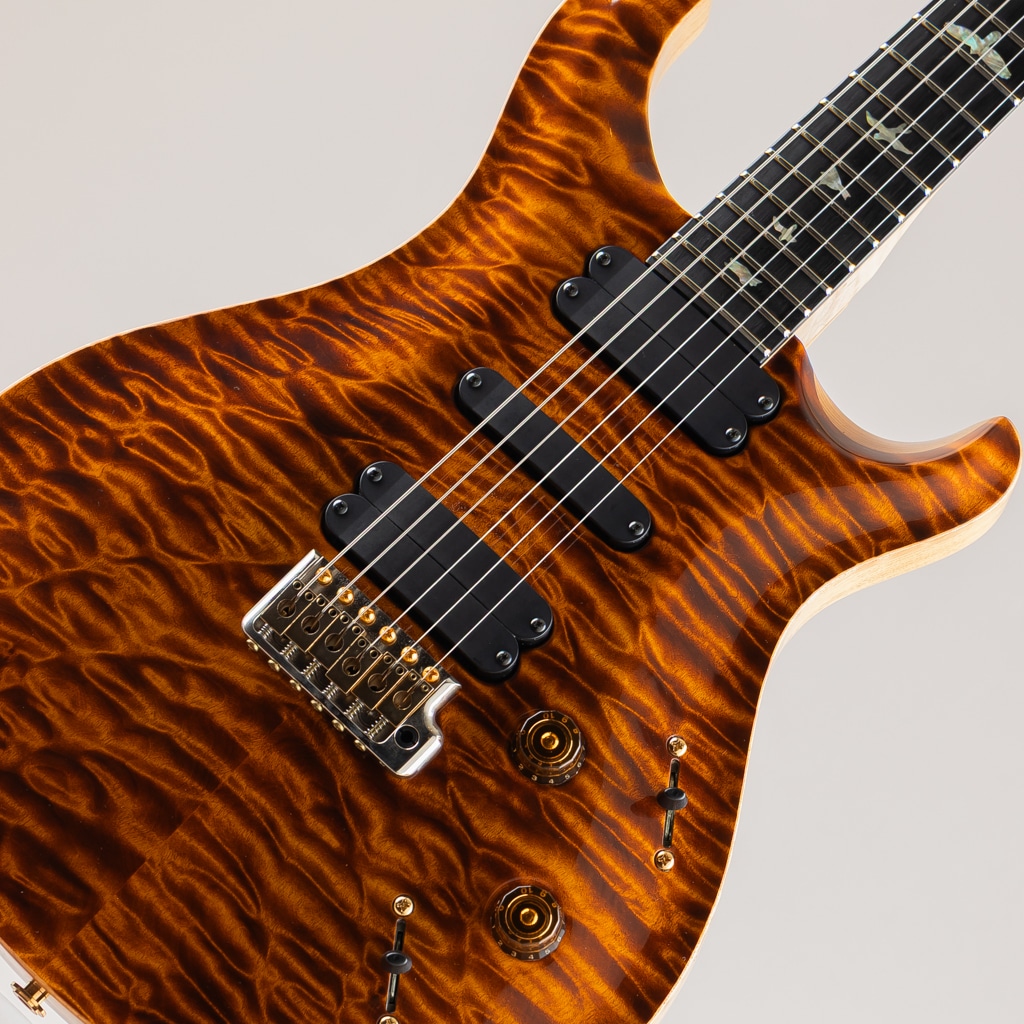Wood Library JPN LTD 513 “PS Grade Quilted Maple” AG Flame Maple Neck / Ebony FB Yellow Tiger 2016