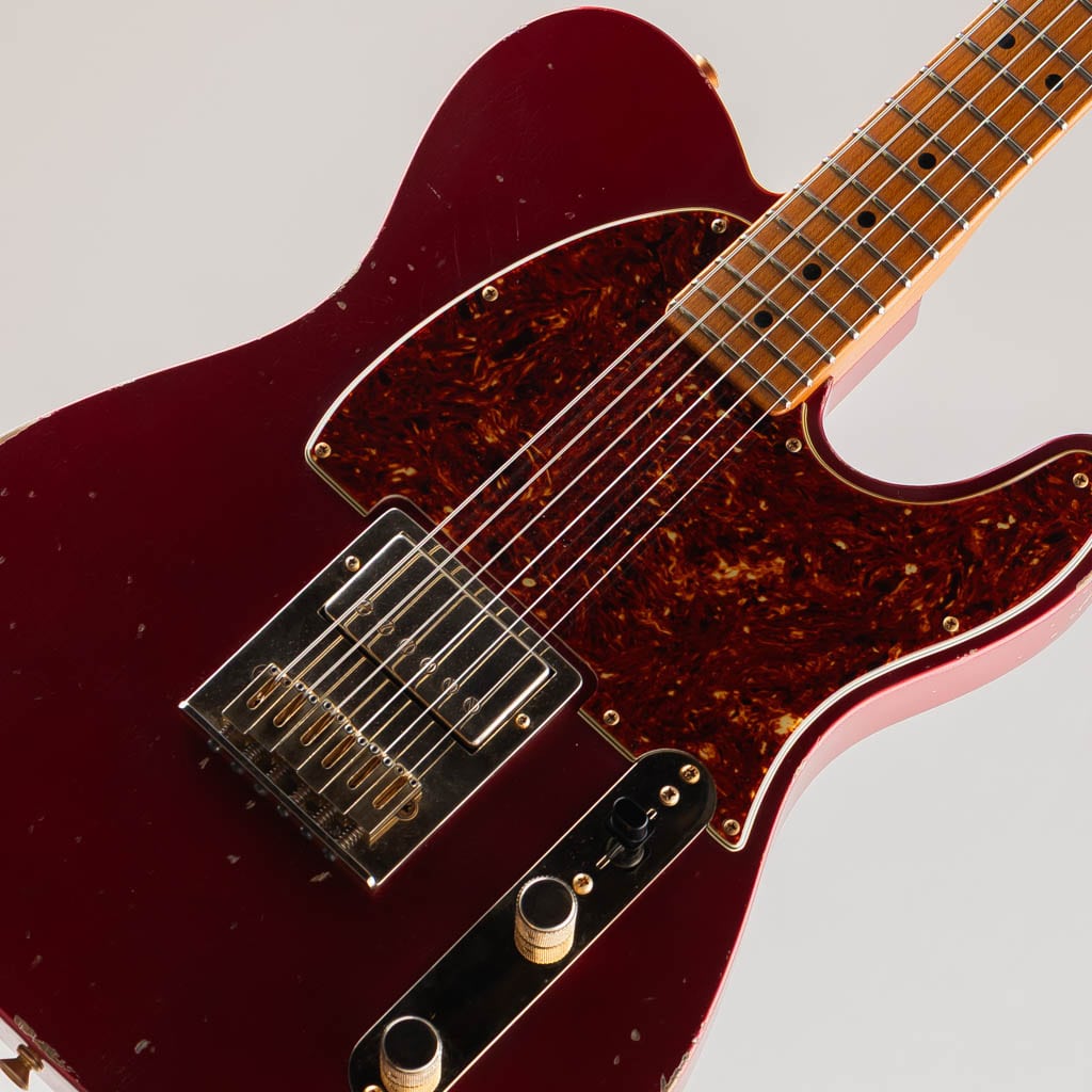 MBS Custom Humbacker Esquire Journeyman Relic/Firemist Red by Jason Smith