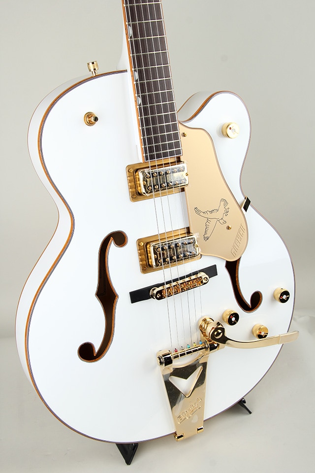 Synchromatic Falcon Hollow Body Single-Cut with Bigsby Ebony Snowcrest White【S/N CYGC25060197】