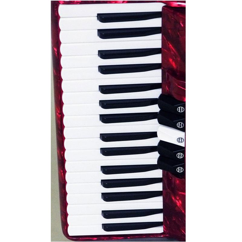 TOMBO GT-60B トンボ アコーディオン Grandaile パッションレッドパール 34鍵 グランデール オリジナルクロスプレゼント 【取り寄せ商品】
