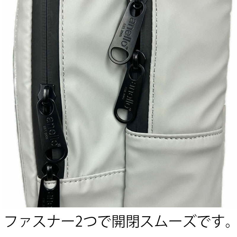 anello × Pearl Flute アネロ コラボレーション ワンショルダーバッグ ANL-FLOS1 GLY ライトグレー