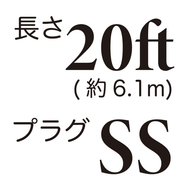 長さ20ft / プラグSS