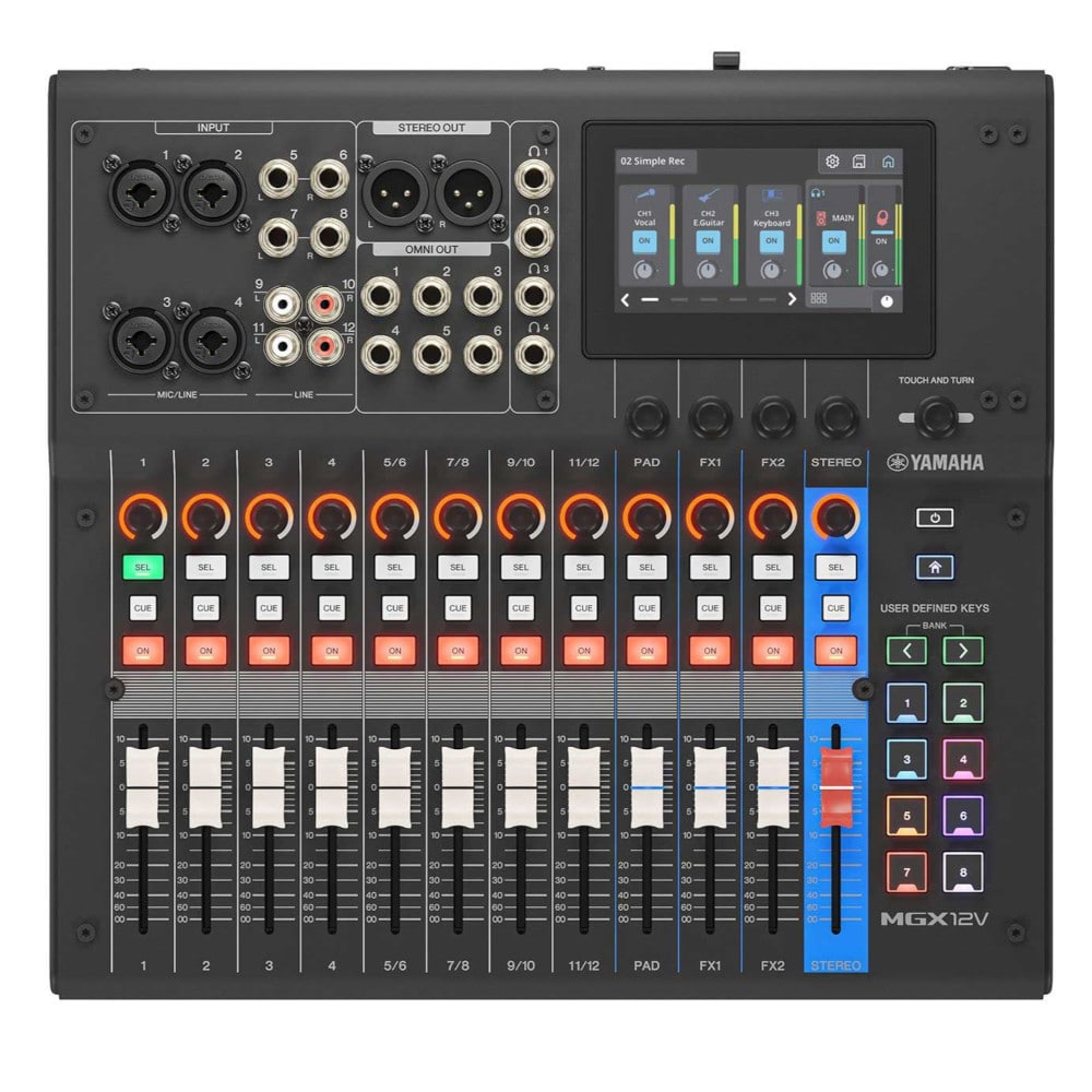 YAMAHA ヤマハ MGX12V (ブラック) デジタルミキシングコンソール 18チャンネル