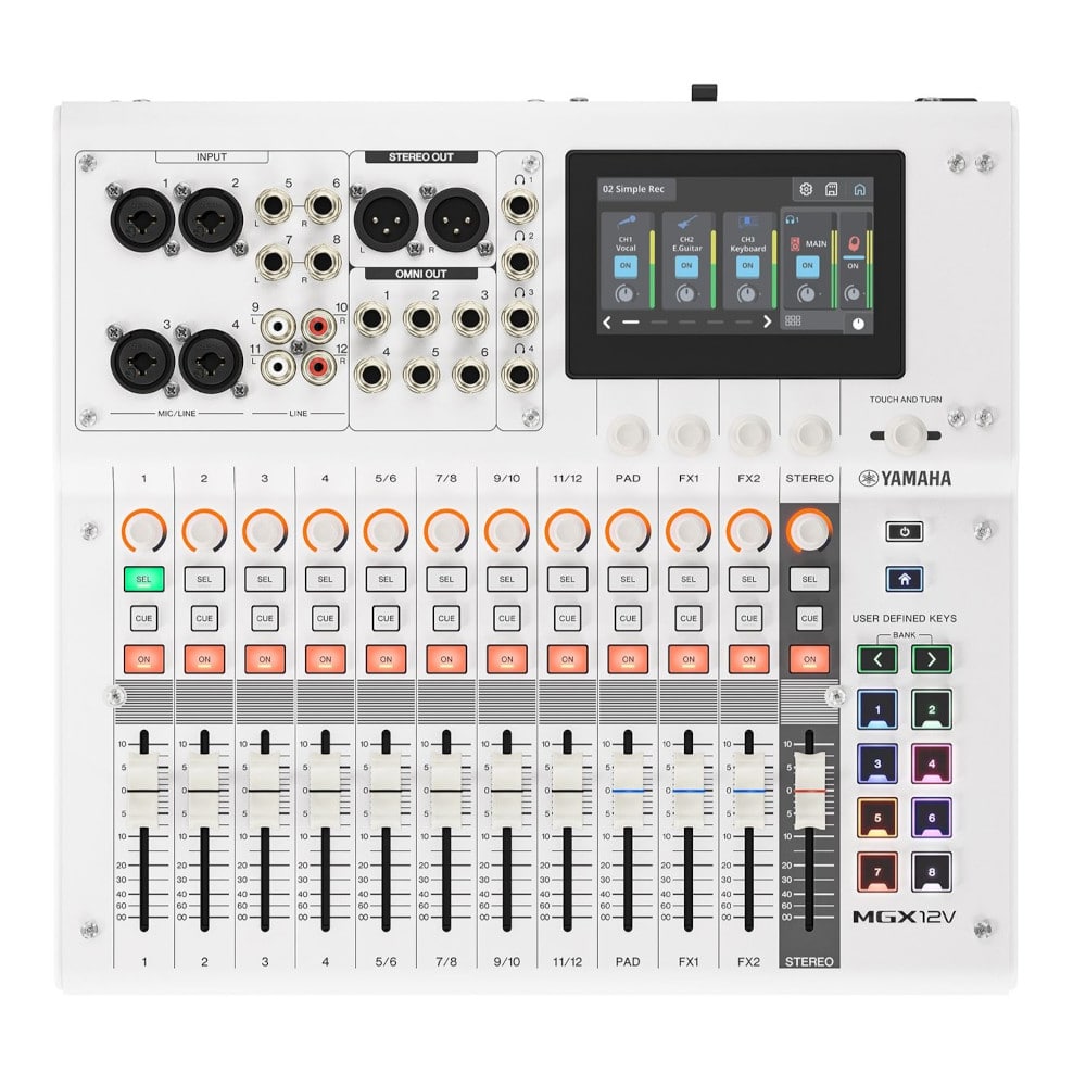 YAMAHA ヤマハ MGX12V (ホワイト) デジタルミキシングコンソール 18チャンネル