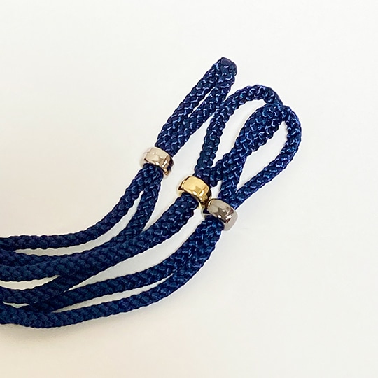 トロンボーンスライド用ストラップ 7ポジトド君 ダークブルー/ブラックニッケル ブラックニッケル Low Brass Center