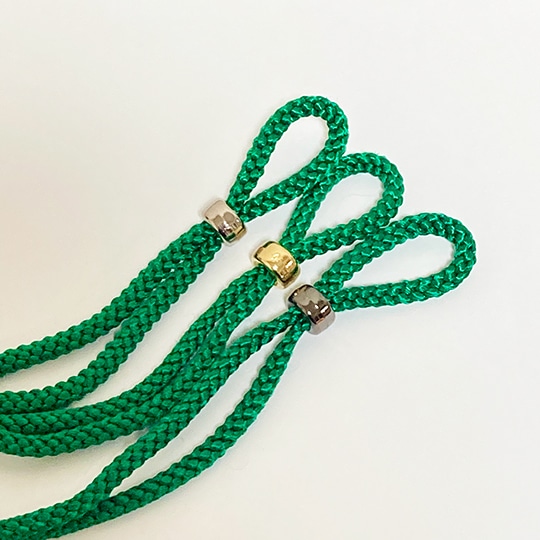 トロンボーンスライド用ストラップ 7ポジトド君 グリーン/シルバー シルバー Low Brass Center