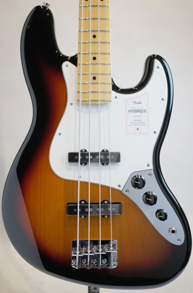 MADE IN JAPAN HYBRID II JAZZ BASS 3-Color Sunburst / Maple