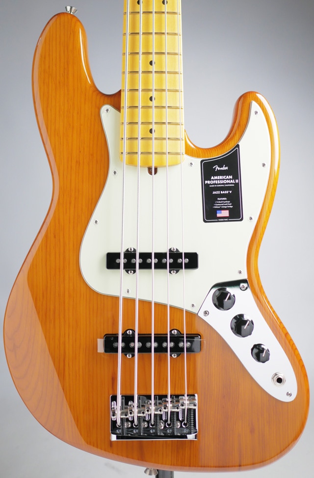American Professional II Jazz Bass V Roasted Pine / Maple RST PINE/M BASS SIDE