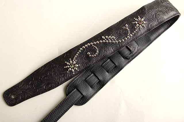 Studs Strap"Margaret" G-Premium Engrave Black