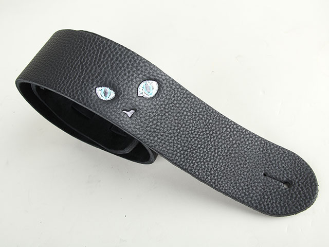 ねこ刺繍ストラップ LITE ラリマー