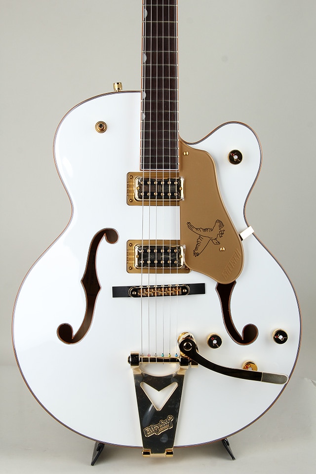 Synchromatic Falcon Hollow Body Single-Cut with Bigsby Ebony Snowcrest White【S/N CYGC25060197】