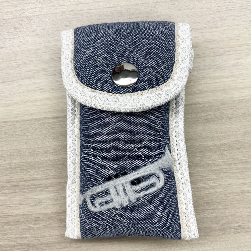 マウスピースポーチ トランペット用 ネイビー ネイビー Wind Forest